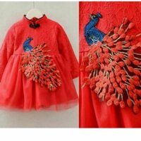 Áo cổ tàu thêu công lót lông