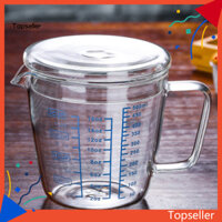 Áo * Cốc Đo Tốt Nghiệp Có Nắp Cốc Sữa Đa Năng Thủy Tinh Cho Gia Đình