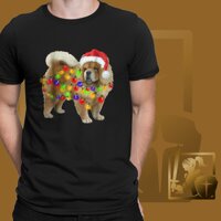 Áo Cộc Nam Hình Chó Mẹ Binzzi Chow Chow Christmas Gi 100% Cotton, T, Co Giãn 4 Chiều Lts07011183