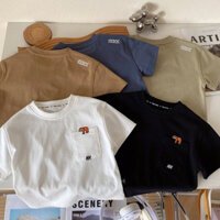 ÁO CỘC TAY CHO BÉ TRAI PHONG CÁCH HÀN QUỐC