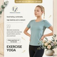 Áo cộc tay gym yoga aerobic nữ TX049 co giãn tốt, mịn mát, ôm dáng, thoáng khí, dễ phối đồ