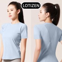 Áo cộc tay tập gym yoga aerobic thông thoáng thấm hút mồ hôi Áo tập gym cộc tay cao cấp Mã S08
