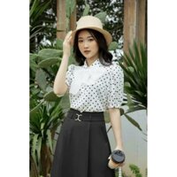 Áo công sở chấm bi 901