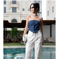 Áo Corset Cúp Ngực denim JP FASHION