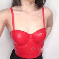 Áo corset da (có sẵn mút ngực)