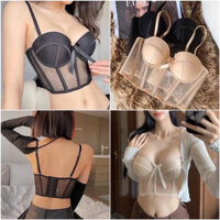 Áo corset kiểu dáng đơn giản mút vừa vô cùng sexy và gợi cảm nâng v1 hoàn hảo