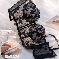 Áo Corset Ren Hoa Hồng❤️thanh chống cuộn định hình