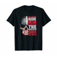 Áo Cotton Mặt Sai Của Thiên Đường Bên Phải Của Địa Ngục Nam Đen 2022 Mùa Hè Cổ Nam Hipster Thoáng Mát Cổ Tròn C