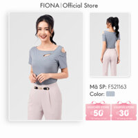 Áo cotton nữ FIONA áo cotton lạnh hở vai F521163
