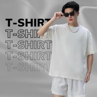 Áo Cotton unisex  chữ M to sau lưng