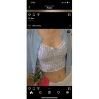 áo crop có đệm sẵn new 100% của abra.love