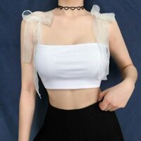 Áo crop top cột nơ vai [ORDER 7 DAYS] 💚