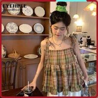 Áo Crop Top EYEHPEE, Áo bình sữa Y2k nữ tính, Áo thun cay cổ điển ngọt ngào mùa hè