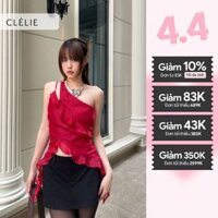 Áo croptop 2 dây chéo vai tua rua | LUCIE TOP - CLÉLIE