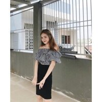 ÁO CROPTOP 2 TẦNG BABY SỌC CARO VÀ TRẮNG
