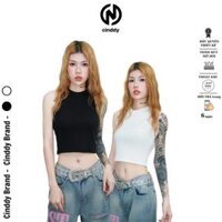 ÁO CROPTOP BA LỖ TRƠN CINDDY BRAND (CRTB001)