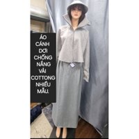 ÁO CROPTOP CÁNH DƠI. CHỐNG NẮNG THỜI TRANG. LƯỠI TRAI TO, KHẨU TRANG LIỀN CHE KÍN MẶT. CHẤT LIỆU VẢI COTTONG THÔNG HƠI