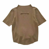 áo croptop chất len mỏng khoét trước, cách điệu lưng