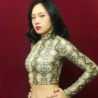 Áo croptop da rắn