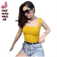 áo croptop hai dây bản thun mịn xịn mẫu mới thời trang 2021 bán giá sỉ [Hoàn Xu]