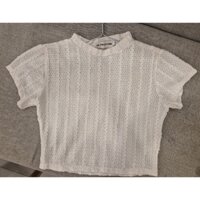 Áo croptop kem size L kèm áo ống