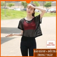 Áo croptop lưới đi biển big size cho nữ giá rẻ