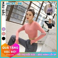 Áo Croptop Misshine Dài Tay AD03 Tập Gym, Yoga Nữ, phong cách hàn quốc chất liệu co giãn , '