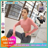 Áo Croptop Misshine Dài Tay AD03 Tập Gym, Yoga Nữ, phong cách hàn quốc chất liệu co giãn