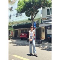 Áo Croptop Ngắn Tay Nhún Eo Kiểu Nữ PACSUN Hàng VNXK