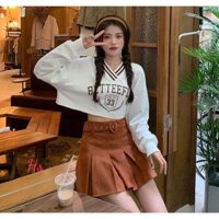 Áo Croptop Nữ Dài Tay Cổ Tim