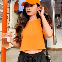 Áo croptop Nữ thun lót vẩy cá OvanMade AM4271