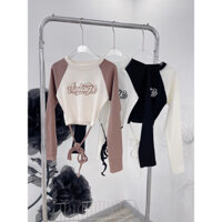 ÁO CROPTOP PHỐI CỘT DÂY EO