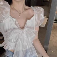 Áo croptop ren(hàng order taobao)