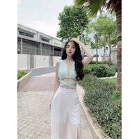 Áo Croptop Sexy Cột Dây - A2050