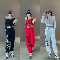 Áo croptop tập gym yoga nữ dài tay lưới siêu đẹp