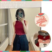 Áo Croptop Thể Thao AGE2X Hàng VNXK Chất Lượng Cao, Không Độc Hại, Ra Màu, Mất Phom Khi Giặt