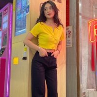 Áo croptop thun gân siêu cưng