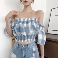 Áo croptop trễ vai