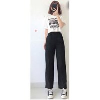 áo croptop và quần ống rộng