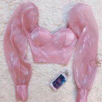 Áo crotop tơ lụa hàn