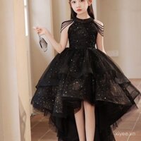 Áo cưới trẻ em, váy cho bé gái, váy công chúa cho bé gái lớn, trang phục biểu diễn piano cao cấp cho trẻ em