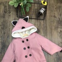 Áo dạ 3 lớp lót lông mềm mịn bé gái 1-5 tuổi