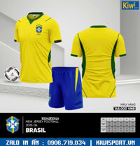 Áo Đá Banh Tuyển Brazil Màu Vàng World Cup 2026 Rực Rỡ