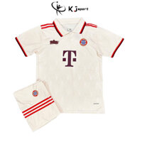 Áo Đá Banh/Áo Bóng Đá Bayern Munich Sân Khách Mùa 2024/2025, Chuẩn Mẫu Thi Đấu, Vải Polyester Thái Cao Cấp KJ027 Sport.