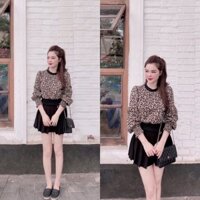 Áo da beo tay dài l1 chuẩn ảnh mẫu mặc (chat để chọn size sm)