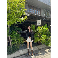 Áo da biker Form to QC túi hộp( kèm ảnh thật)