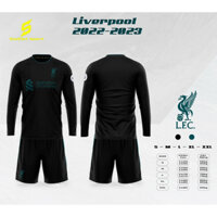 ÁO ĐÁ BÓNG DÀI TAY LIVERPOOL CÓ IN