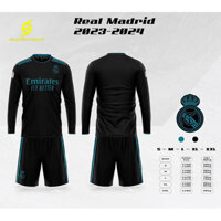 ÁO ĐÁ BÓNG DÀI TAY REAL MADRID
