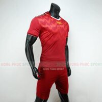 Áo đá bóng T90 màu đỏ không logo 2019 2020 – Thun lạnh cao cấp