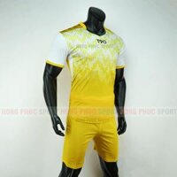 Áo đá bóng T90 màu vàng không logo 2019 2020 – Thun lạnh cao cấp